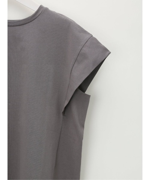 m.f.editorial（エムエフエディトリアル）の「m.f.エディトリアル レディース コットン フレンチスリーブ Tシャツ（Tシャツ/カットソー・レディース・グレー系その他2/ホワイト/グリーン系その他・LARGE/MEDIUM）」の17枚目の写真