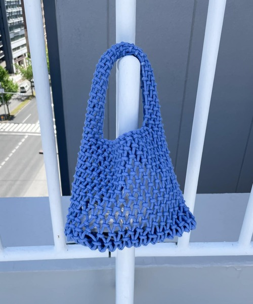 URBAN RESEARCH DOORS（アーバンリサーチドアーズ）の「メッシュミニバッグ（ハンドバッグ・レディース・ブラック/ブルー/アイボリー・-）」の6枚目の写真