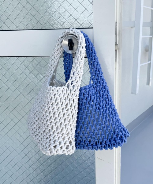 URBAN RESEARCH DOORS（アーバンリサーチドアーズ）の「メッシュミニバッグ（ハンドバッグ・レディース・ブラック/ブルー/アイボリー・-）」の9枚目の写真