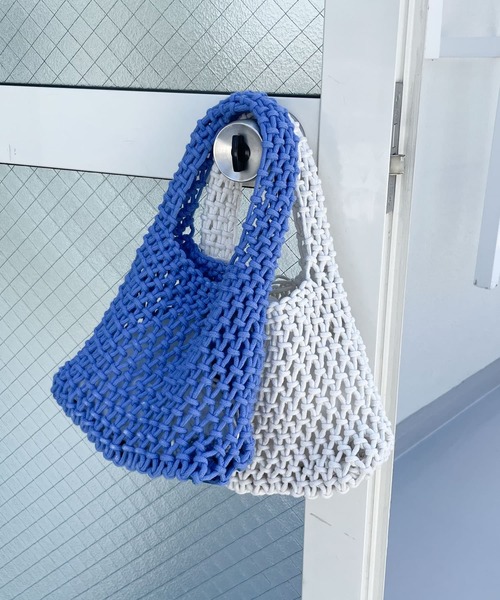 URBAN RESEARCH DOORS（アーバンリサーチドアーズ）の「メッシュミニバッグ（ハンドバッグ・レディース・ブラック/ブルー/アイボリー・-）」の10枚目の写真