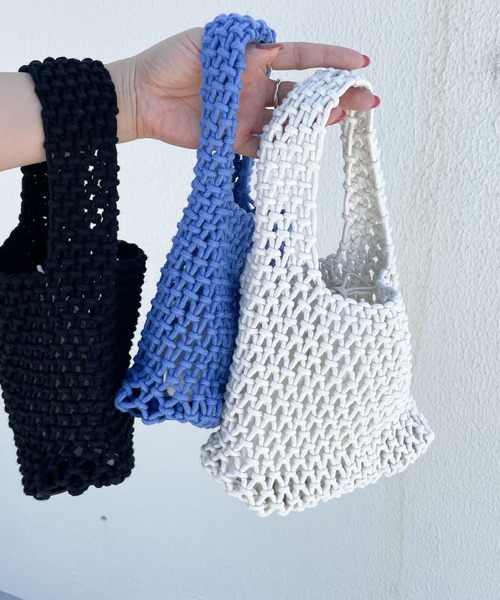 URBAN RESEARCH DOORS（アーバンリサーチドアーズ）の「メッシュミニバッグ（ハンドバッグ・レディース・ブラック/ブルー/アイボリー・-）」の13枚目の写真