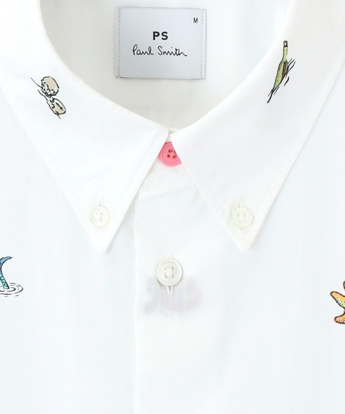 PS Paul Smith(ピーエスポールスミス)の「"Sea Icons" 半袖プリント シャツ / 132317 417R(シャツ/ブラウス・メンズ・ライトブルー/ホワイト・SMALL/MEDIUM/LARGE/X-LARGE/XX-LARGE)」の7枚目の写真