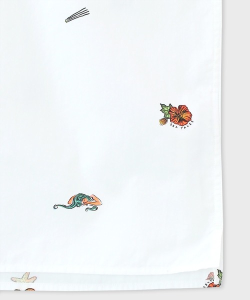 PS Paul Smith(ピーエスポールスミス)の「"Sea Icons" 半袖プリント シャツ / 132317 417R(シャツ/ブラウス・メンズ・ライトブルー/ホワイト・SMALL/MEDIUM/LARGE/X-LARGE/XX-LARGE)」の3枚目の写真