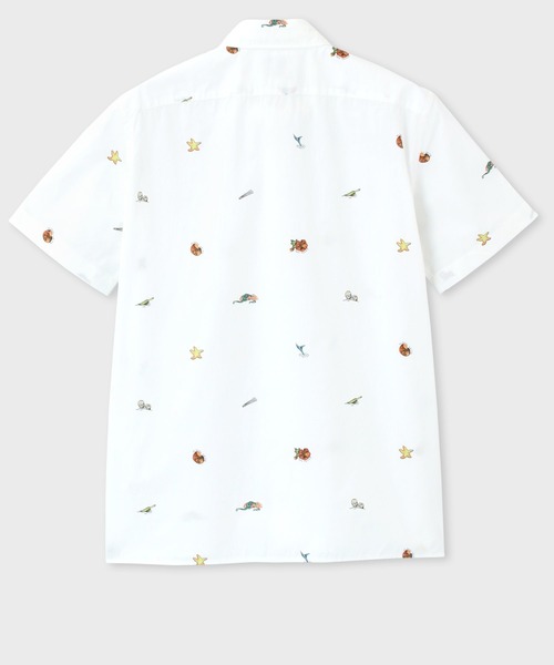 PS Paul Smith(ピーエスポールスミス)の「"Sea Icons" 半袖プリント シャツ / 132317 417R(シャツ/ブラウス・メンズ・ライトブルー/ホワイト・SMALL/MEDIUM/LARGE/X-LARGE/XX-LARGE)」の4枚目の写真