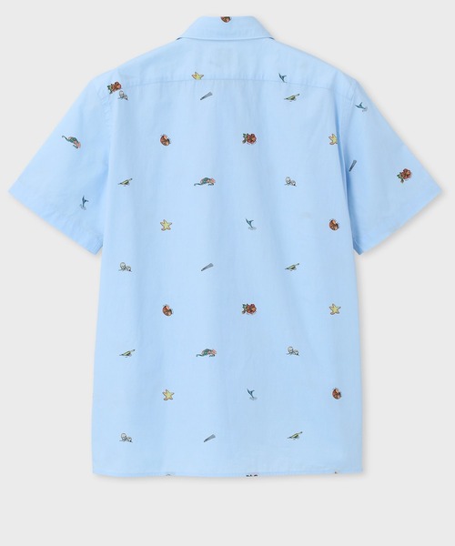PS Paul Smith(ピーエスポールスミス)の「"Sea Icons" 半袖プリント シャツ / 132317 417R(シャツ/ブラウス・メンズ・ライトブルー/ホワイト・SMALL/MEDIUM/LARGE/X-LARGE/XX-LARGE)」の8枚目の写真