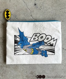 FLAPPER（フラッパー）の「FLAPPER:ワーナー・ブラザース100周年限定デザイン　TOM and JERRY as Batman & Superman　 マッシュアップ フラットポーチ（ポーチ）」