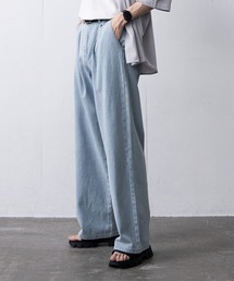 EDDEN ELLEN | 【EDDEN ELLEN】タックワイドビンテージウォッシュデニム(デニムパンツ)