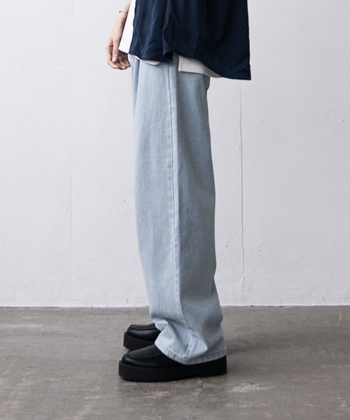 EDDEN ELLEN（エデンエレン）の「【EDDEN ELLEN】タックワイドビンテージウォッシュデニム（デニムパンツ・メンズ・ブラック/ライトブルー/ブルー・SMALL/MEDIUM/LARGE）」の14枚目の写真