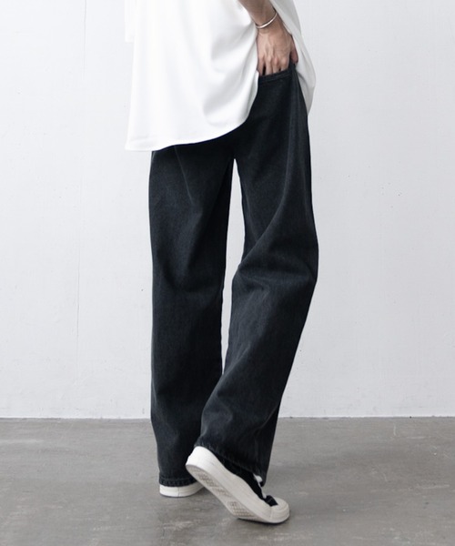 EDDEN ELLEN（エデンエレン）の「【EDDEN ELLEN】タックワイドビンテージウォッシュデニム（デニムパンツ・メンズ・ブラック/ライトブルー/ブルー・SMALL/MEDIUM/LARGE）」の17枚目の写真