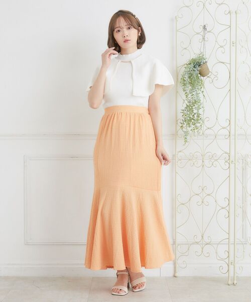 ems excite（エムズエキサイト）の「ケープNTSET（ニット/セーター・レディース・オフホワイト/ブルー/ピンク・FREE）」の11枚目の写真