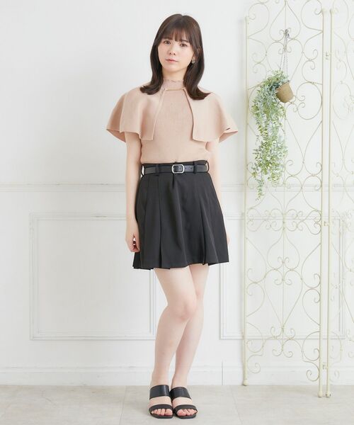 ems excite（エムズエキサイト）の「ケープNTSET（ニット/セーター・レディース・オフホワイト/ブルー/ピンク・FREE）」の12枚目の写真