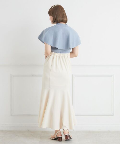 ems excite（エムズエキサイト）の「ケープNTSET（ニット/セーター・レディース・オフホワイト/ブルー/ピンク・FREE）」の18枚目の写真