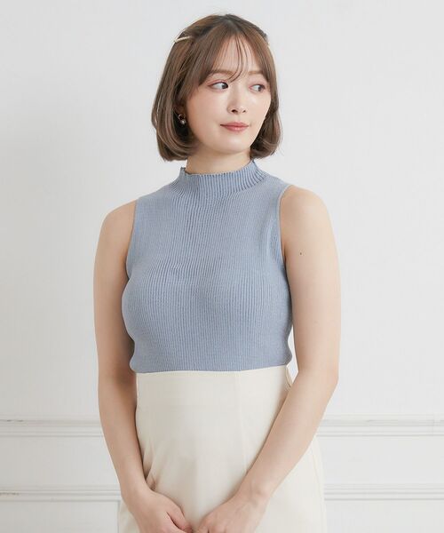 ems excite（エムズエキサイト）の「ケープNTSET（ニット/セーター・レディース・オフホワイト/ブルー/ピンク・FREE）」の5枚目の写真