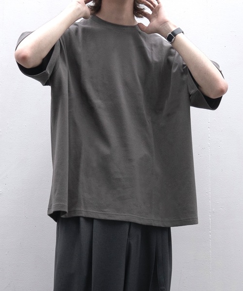CASPER JOHN(キャスパージョン)の「Standard big T-shirts/スタンダードビッグTシャツ(Tシャツ/カットソー・メンズ・グリーン/レッド/ホワイト/グレイッシュベージュ/ブラック/チャコールグレー・X-SMALL/SMALL/MEDIUM/LARGE/X-LARGE)」の22枚目の写真