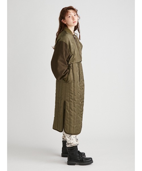FURFUR（ファーファー）の「３WAY　MA-1風コート（MA-1・レディース・カーキ/ベージュ/ブラック・FREE）」の12枚目の写真
