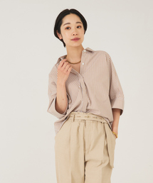 qualite | ハーフスリーブフォルムシャツ(シャツ/ブラウス)