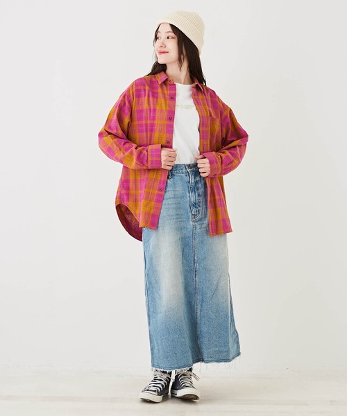 CUBE SUGAR（キューブシュガー）の「OE天竺カットソーモックネックロゴ刺繍プルオーバー（Tシャツ/カットソー・レディース・ベージュ/ホワイト/ブラック・M）」の16枚目の写真