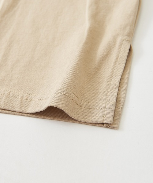 CUBE SUGAR（キューブシュガー）の「OE天竺カットソーモックネックロゴ刺繍プルオーバー（Tシャツ/カットソー・レディース・ベージュ/ホワイト/ブラック・M）」の7枚目の写真