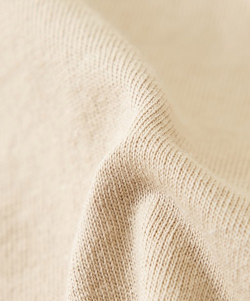 CUBE SUGAR（キューブシュガー）の「OE天竺カットソーモックネックロゴ刺繍プルオーバー（Tシャツ/カットソー・レディース・ベージュ/ホワイト/ブラック・M）」の15枚目の写真