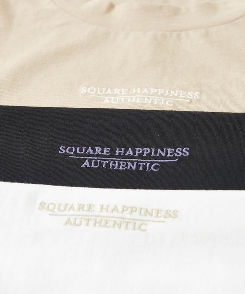 CUBE SUGAR（キューブシュガー）の「OE天竺カットソーモックネックロゴ刺繍プルオーバー（Tシャツ/カットソー・レディース・ベージュ/ホワイト/ブラック・M）」の19枚目の写真