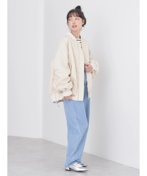 earth music&ecology（アースミュージックアンドエコロジー）の「BIG　MA-1（MA-1・レディース・その他8/ブラック/カーキ・FREE）」の16枚目の写真