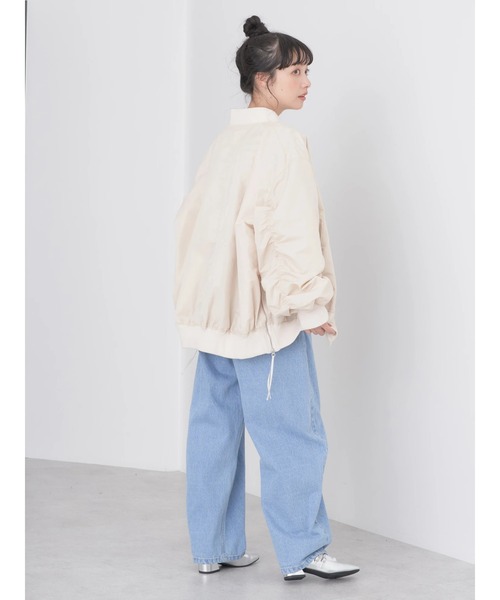 earth music&ecology（アースミュージックアンドエコロジー）の「BIG　MA-1（MA-1・レディース・その他8/ブラック/カーキ・FREE）」の17枚目の写真