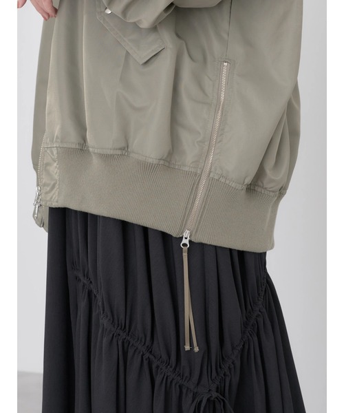 earth music&ecology（アースミュージックアンドエコロジー）の「BIG　MA-1（MA-1・レディース・その他8/ブラック/カーキ・FREE）」の22枚目の写真