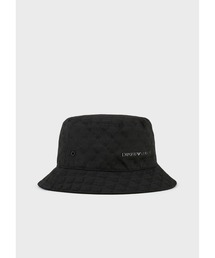 EMPORIO ARMANI | 【エンポリオ アルマーニ】クロシェハット オールオーバーイーグル ストラップ付き(ハット)