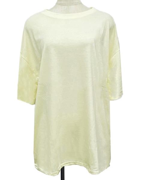 DAY CLOSET（デイ クローゼット）の「レディース 半袖オーバーサイズルーズスウェットトップス+パンツセットアップ 上下2点セット（ルームウェア/パジャマ・レディース・オートミール/ブラック/ライトイエロー/ブルー/グリーン/ピンク/チャコールグレー/グレー系その他/グレー/ネイビー/ブラウン・M）」の21枚目の写真