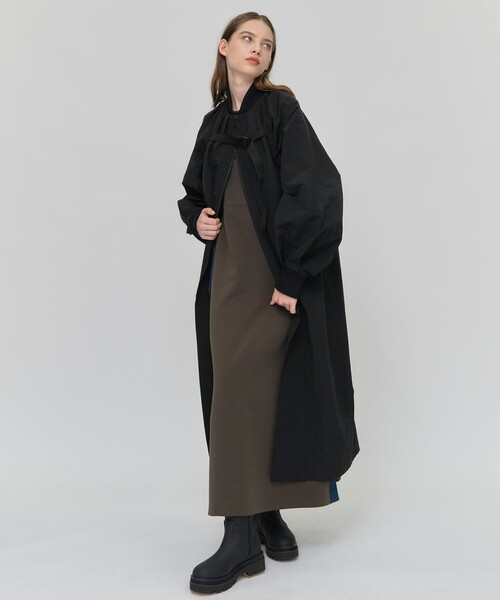 CITY TOKYO（シティトウキョウ）の「オーバーロングMA-1ブルゾンコート（ブルゾン・レディース・ブラック/ベージュ・1/2）」の17枚目の写真