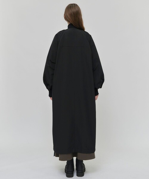 CITY TOKYO（シティトウキョウ）の「オーバーロングMA-1ブルゾンコート（ブルゾン・レディース・ブラック/ベージュ・1/2）」の10枚目の写真