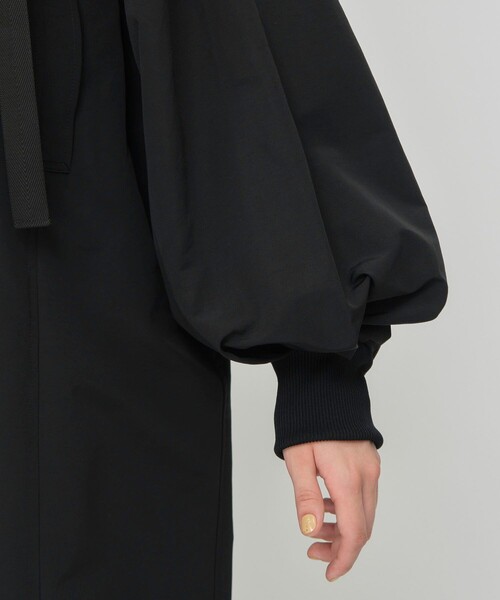 CITY TOKYO（シティトウキョウ）の「オーバーロングMA-1ブルゾンコート（ブルゾン・レディース・ブラック/ベージュ・1/2）」の12枚目の写真