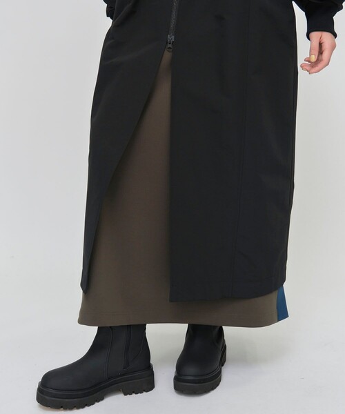 CITY TOKYO（シティトウキョウ）の「オーバーロングMA-1ブルゾンコート（ブルゾン・レディース・ブラック/ベージュ・1/2）」の4枚目の写真