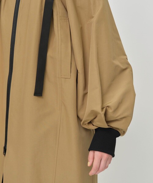 CITY TOKYO（シティトウキョウ）の「オーバーロングMA-1ブルゾンコート（ブルゾン・レディース・ブラック/ベージュ・1/2）」の5枚目の写真