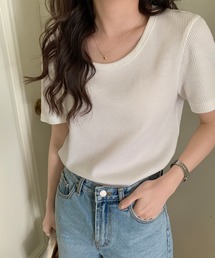 【Jasmine】ワッフルTシャツ (SS)