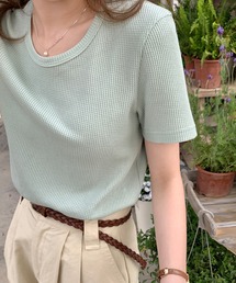 【Jasmine】ワッフルTシャツ (SS)