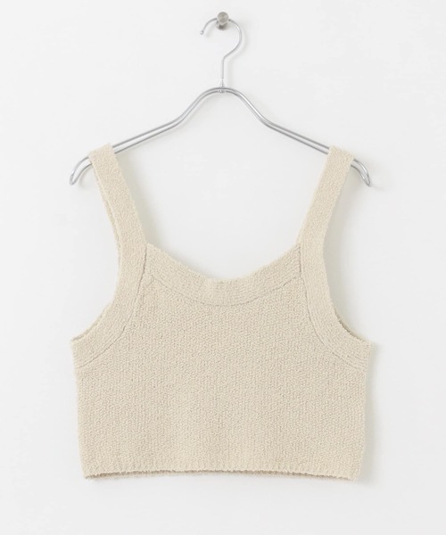 KBF(ケイビーエフ)の「ミニブークレニットビスチェ(ニット/セーター・レディース・ブルー/ブラック/ライトベージュ・ONE)」の10枚目の写真