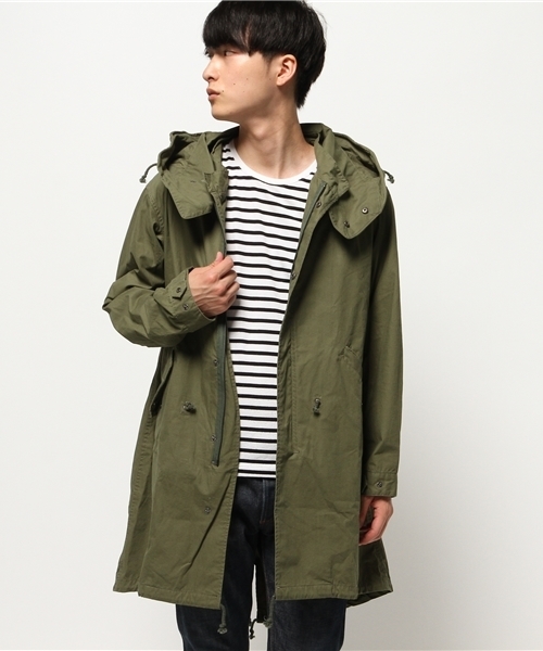 OUTLET（アウトレット）の「【Discoat Parisien】モッズコート（モッズコート・メンズ・カーキ/ネイビー・MEDIUM/LARGE）」の6枚目の写真