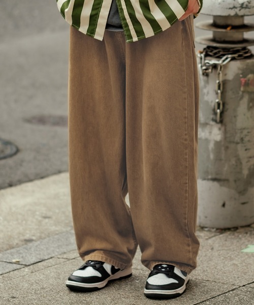 improves（インプローブス）の「カラーデニム ワイドパンツ（デニムパンツ・メンズ・ブラック/パープル/ブラウン/グリーン/ピンク/ブルー/グレー・MEDIUM/LARGE/SMALL）」の3枚目の写真