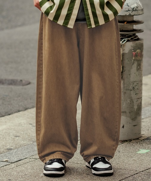 improves（インプローブス）の「カラーデニム ワイドパンツ（デニム