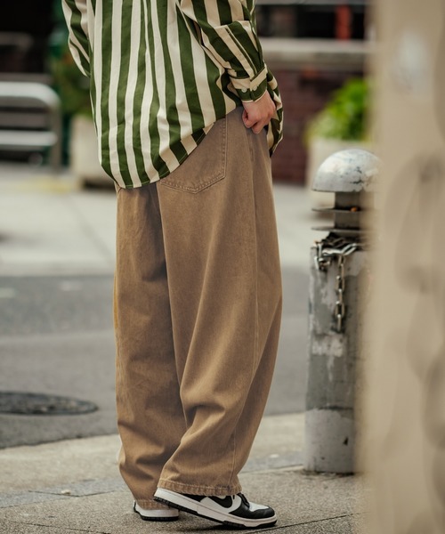 improves（インプローブス）の「カラーデニム ワイドパンツ（デニムパンツ・メンズ・ブラック/パープル/ブラウン/グリーン/ピンク/ブルー/グレー・MEDIUM/LARGE/SMALL）」の15枚目の写真