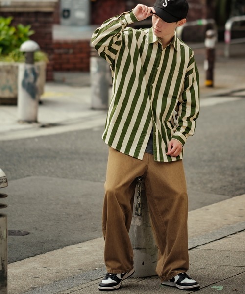 improves（インプローブス）の「カラーデニム ワイドパンツ（デニムパンツ・メンズ・ブラック/パープル/ブラウン/グリーン/ピンク/ブルー/グレー・MEDIUM/LARGE/SMALL）」の16枚目の写真