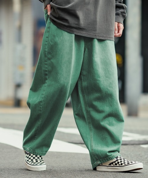 improves（インプローブス）の「カラーデニム ワイドパンツ（デニムパンツ・メンズ・ブラック/パープル/ブラウン/グリーン/ピンク/ブルー/グレー・MEDIUM/LARGE/SMALL）」の17枚目の写真