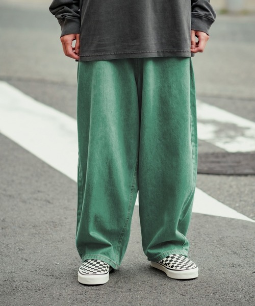 improves（インプローブス）の「カラーデニム ワイドパンツ（デニムパンツ・メンズ・ブラック/パープル/ブラウン/グリーン/ピンク/ブルー/グレー・MEDIUM/LARGE/SMALL）」の18枚目の写真