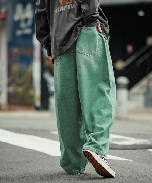 improves（インプローブス）の「カラーデニム ワイドパンツ（デニムパンツ・メンズ・ブラック/パープル/ブラウン/グリーン/ピンク/ブルー/グレー・MEDIUM/LARGE/SMALL）」の19枚目の写真