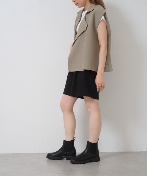 COLONY 2139(コロニートゥーワンスリーナイン)の「軽量サイドゴアショートブーツ(ブーツ・レディース・ブラック/アイボリー・SMALL/LARGE/MEDIUM)」の11枚目の写真