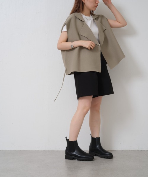 COLONY 2139(コロニートゥーワンスリーナイン)の「軽量サイドゴアショートブーツ(ブーツ・レディース・ブラック/アイボリー・SMALL/LARGE/MEDIUM)」の14枚目の写真