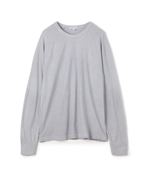 JAMES PERSE(ジェームスパース)の「スラブジャージ ロングスリーブプルオーバー MRJY3542(Tシャツ/カットソー・メンズ・ライトブルー/ボルドー/グレー系その他2・3/2/1/0)」の1枚目の写真