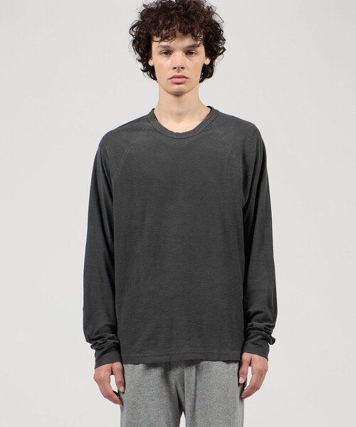 JAMES PERSE(ジェームスパース)の「スラブジャージ ロングスリーブプルオーバー MRJY3542(Tシャツ/カットソー・メンズ・ライトブルー/ボルドー/グレー系その他2・3/2/1/0)」の6枚目の写真
