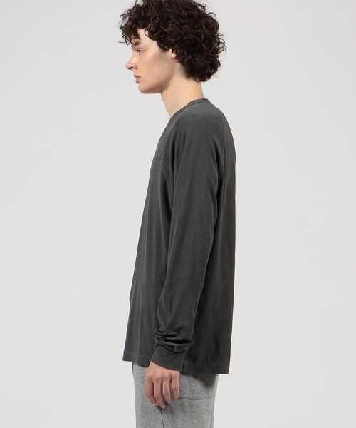 JAMES PERSE(ジェームスパース)の「スラブジャージ ロングスリーブプルオーバー MRJY3542(Tシャツ/カットソー・メンズ・ライトブルー/ボルドー/グレー系その他2・3/2/1/0)」の8枚目の写真